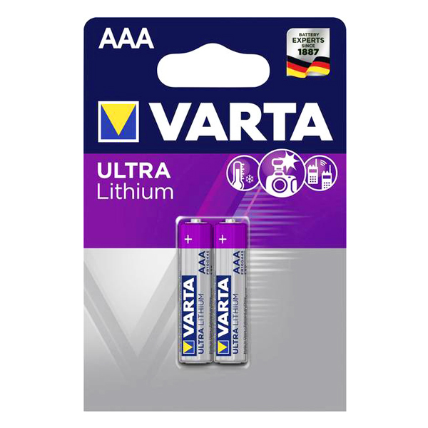 VARTA ULTRA LITHIUM AAA LR03 1100mAh 1.5 V Литиеви батерии за еднократна употреба VARTA ULTRA LITHIUM AAA LR03 1100 mAh 1.5V9 VARTA ULTRA LITHIUM AAA LR03 1100mAh 1.5 V Литиеви батерии за еднократна употреба VARTA ULTRA LITHIUM AAA LR03 1100 mAh 1.5V9